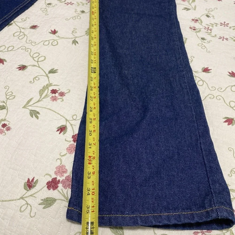 Levi's 517 Blue Jeans Dark Wash Size 38 x 36 Blue Made in USA Boot Cut Vintage